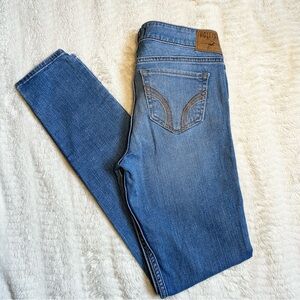 Hollister Light Wash Jeans Distressed Denim